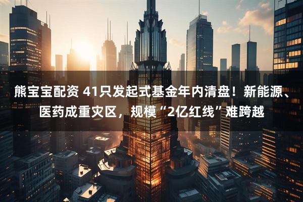 熊宝宝配资 41只发起式基金年内清盘！新能源、医药成重灾区，规模“2亿红线”难跨越